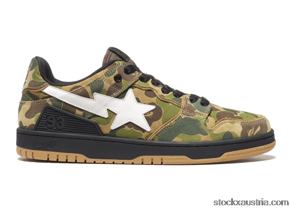 A Bathing Ape Bape SK8 Sta ABC Camo Green AT