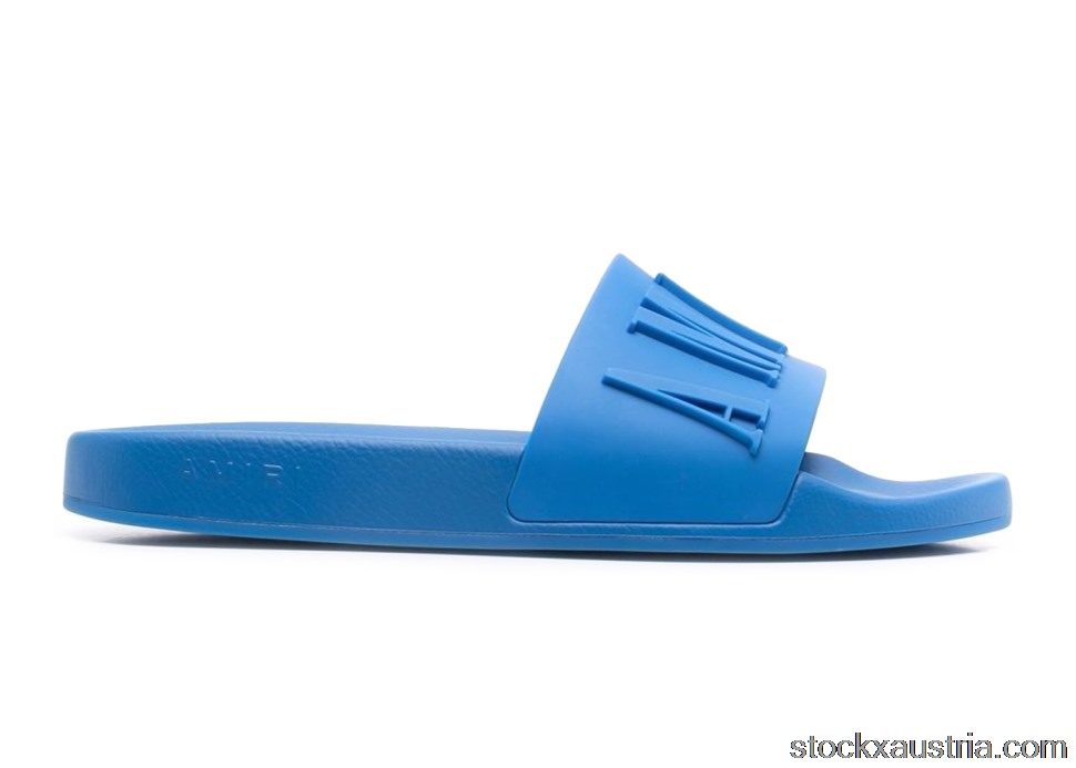 AMIRI Pool Slide Debossed Royal Blue MFF001459 AT