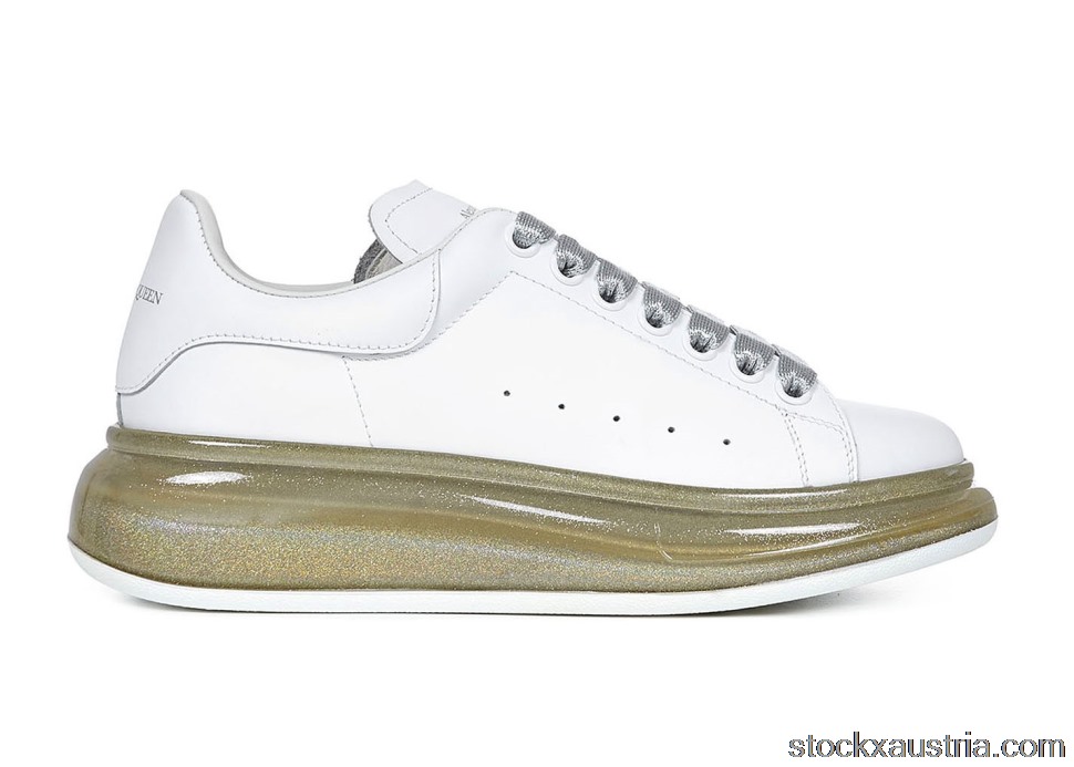 Alexander McQueen Court Trainers Gold Translucent 634151WHWKV9596 AT
