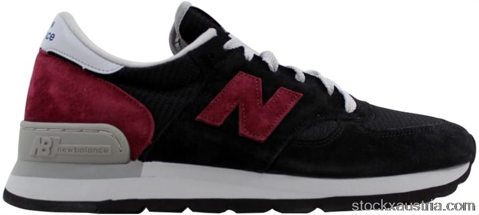 New Balance 990 Connoisseur Painters Black Burgundy M990CBO AT