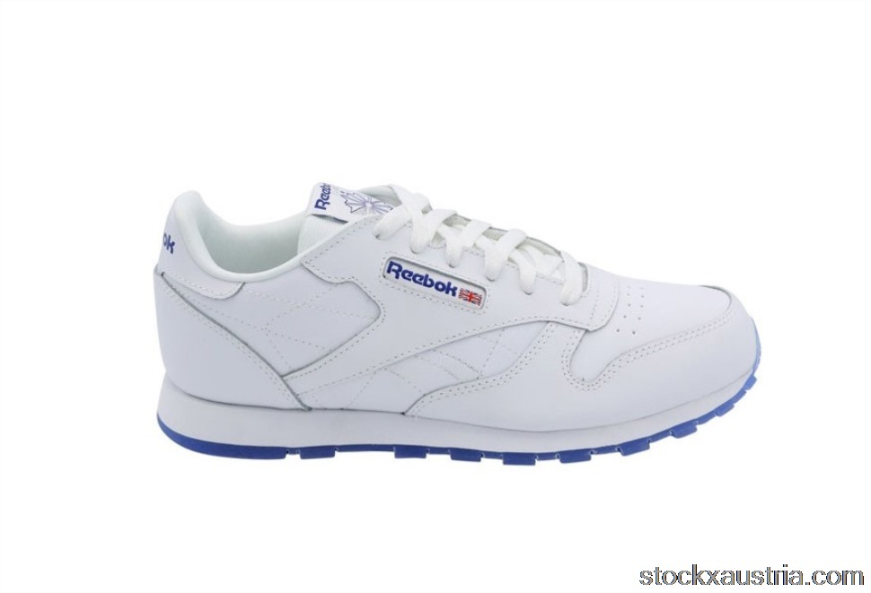 Reebok CL Leather Ice White Royal (GS) CN7334 AT