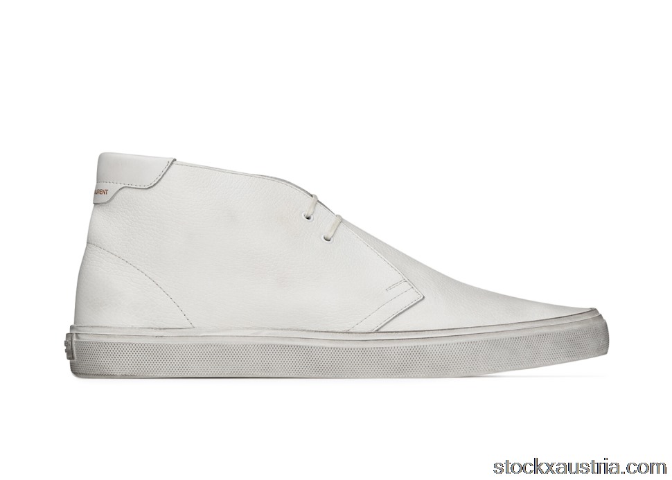 Saint Laurent ACE Ankle Boot White 60528504G509030 AT