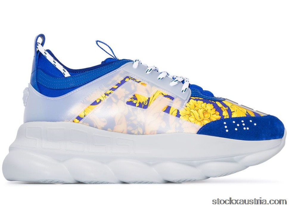 Versace Baroque Chain Reaction Bluette Gold DSU7071ED31TG AT