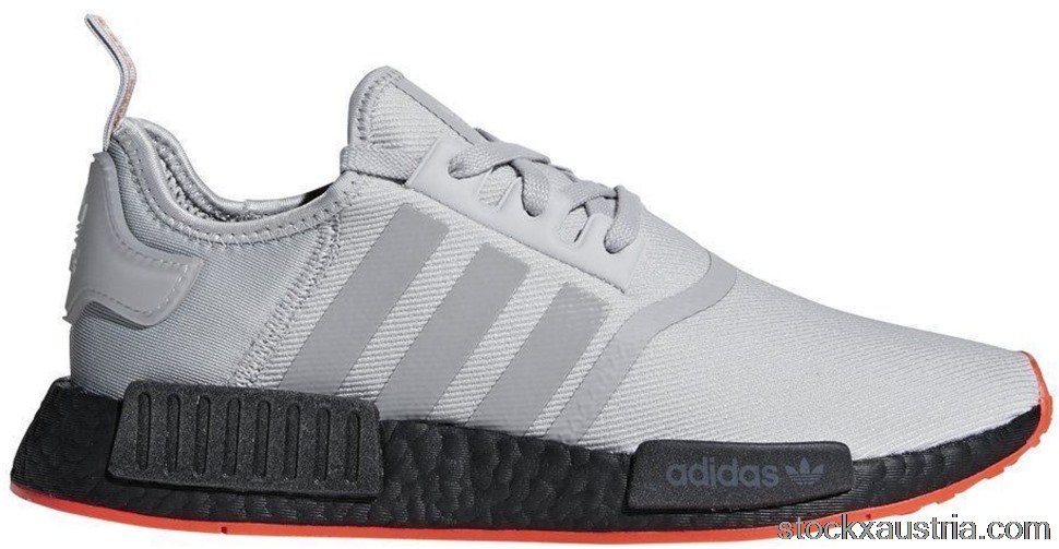 adidas NMD R1 Grey Solar Red F35882 AT