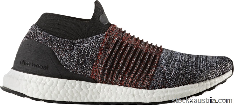 adidas Ultra Boost Laceless Mid Black White Orange S80769 AT